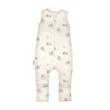 Saco de dormir Waldin con piernas y diseño de Ovejitas en champán para bebés.