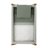 Minicuna Tijera Madera Calma Verde/natural 55x87x74 Cm - Cambrass - imagen 3
