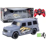 Coche de Control Remoto con Dinosaurio, Escala 1:10, Gris
