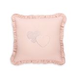 Decorative Pillow With Application - Powder Pink