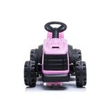 Tractor a Batería Rosa con Remolque