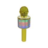 Micrófono Inalámbrico USB Altavoz Karaoke WS-858 Dorado