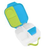 B.box Mini Lunchbox 1L Ocean Breeze en color azul con detalles en silicona.