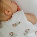 Saco de dormir con piernas 1-2 años 2,5 TOG Ovejitas – Blanco