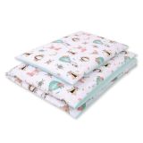 Juego de Cama para Bebé My Sweet Baby 2 piezas Zorros Beige/Menta