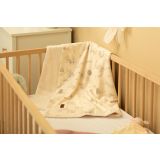 Manta Eco Flores Plush Sensillo 80x100 para Bebé