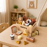 Set de Panadería Infantil de Madera con Velcro 10 piezas - imagen 3