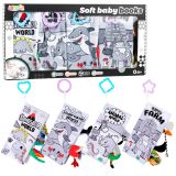 Set de libros sensoriales suaves educativos para infantes 4 pcs