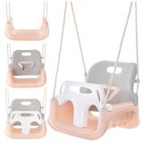 Kruzzel columpio 3 en 1 para niños - gris-beige - imagen 3