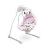Hamaca eléctrica Raffi Rosa Caretero, suave y cómoda para el bebé.