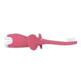 Cepillo Dr brown's en color rosa, diseñado para bebés