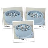 Ball Pit Minky My Sweet Baby - Piscina de Bolas Misty Blue - imagen 2