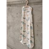Saco de dormir de bambú 0-6 meses 0,5 TOG Ballenas – Blanco
