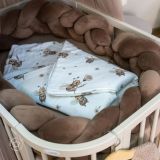 Edredón para bebé Abejas – Ideal para cunitas y moisés, de Waldin.
