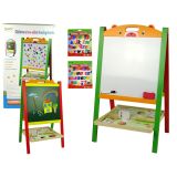 Pizarra 2 en 1 Lean toys con letras, números e imanes