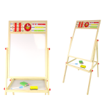 Tablero educativo de madera 2 en 1 con accesorios