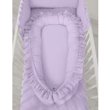 Baby Nest Premium Cocoon For Infants With A Ruffle My Sweet Baby- Lila