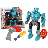 Robot Tornillo con Luz y Sonido Turquesa