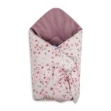 Arrullo para Bebé Velvet Bloom Rosa 75x75 – Manta Envolvente Reversible