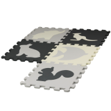 Alfombra Puzzle Suave Educativa de Espuma EVA Gris 28 Piezas