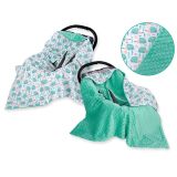 Manta de Coche para Bebés My Sweet Baby - Erizos Menta