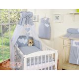 Juego de Cuna 5 piezas My Sweet Baby con Dosel Corazones - imagen 2