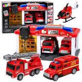 Estación de Bomberos Garage con helicóptero de Lean Toys