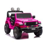 Jeep Rubicon 4x4 Vehículo a Batería Rosa