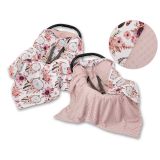 Manta Doble Cara para Silla de Coche My Sweet Baby - Sueños de Flores