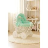 Carro de Muñecas de Mimbre My Sweet Baby con Ropa Mint - imagen 2