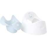 Orinal con tapa extraíble Hippo Azul Kikkaboo para bebés - imagen 2