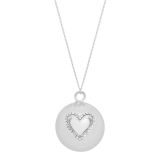 Bola Lilo Heart silver con acabado brillante