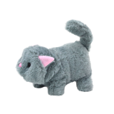 Gato Interactivo de Peluche que Camina y Maulla Gris - imagen 2