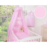 Juego de Cuna 5 piezas My Sweet Baby - Canopy Corazones Rosa - imagen 3