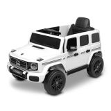 Coche eléctrico Mercedes G580 de Toyz, ideal para niños, en color blanco.