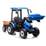 Tractor a batería con remolque Hercules Azul 24V