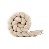 Protector trenzado de terciopelo en beige de Waldin