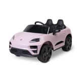 Coche eléctrico infantil Porsche Macan rosa Toyz con licencia oficial, vista frontal