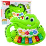 Piano Interactivo Cocodrilo con Luces y Sonidos
