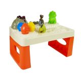 Mesa de Juego de Plastilina con Volcán y Dinosaurios