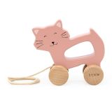 Arrastre de madera Mrs. Cat Trixie - Juguete para bebés