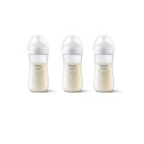 Pack de 3 Biberones Philips Avent Natural Response con tetina única.