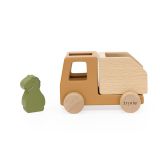 Juego de coches de construcción de animales de madera Trixie - imagen 3
