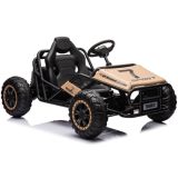 Coche eléctrico infantil A8812 en color caqui, ideal para aventuras