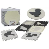 Alfombra Puzzle Suave Educativa de Espuma EVA Gris 28 Piezas