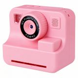 Cámara Lean Toys rosa, compacta y divertida