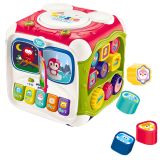 Cubo de colores de Lean toys fabricado en plástico duradero