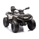 Quad infantil Can Am Outlander Lean Cars gris, vista frontal