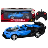 Coche Deportivo Teledirigido RC 1:18 Color Azul