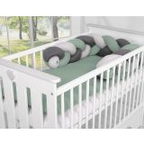 Protectores de Cuna My Sweet Baby Knot Bumper Verde Pastel - imagen 2
